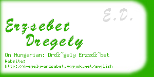 erzsebet dregely business card